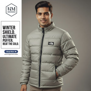 Men’s High-Performance Puffer Jacket | Waterproof Winter Wear - HM Garments