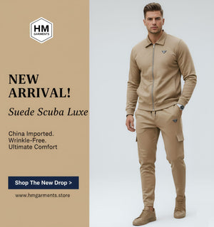 Best Suede Scuba Tracksuit in Pakistan | 320+ GSM Imported Quality - HM Garments