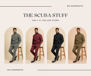 Wrinkle-Free Scuba Tracksuit in Pakistan | 300+ GSM Heavy Fabric | HM Garments