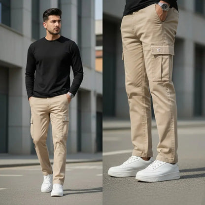 Beige Imported China Man Cargo Pant