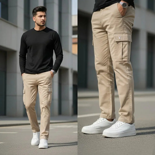 Beige Imported China Man Cargo Pant