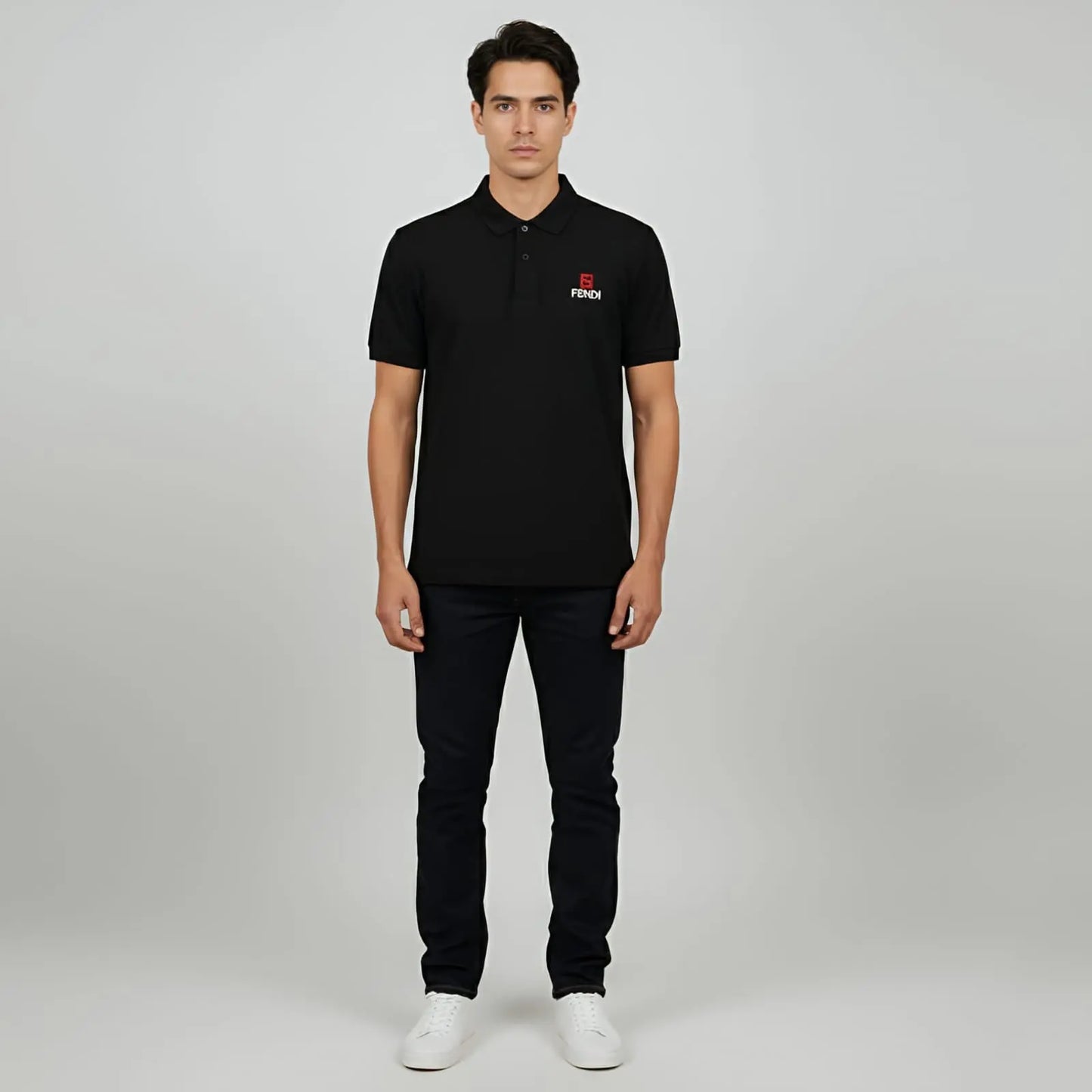 Black China Imported Short Sleeve T-Shirt