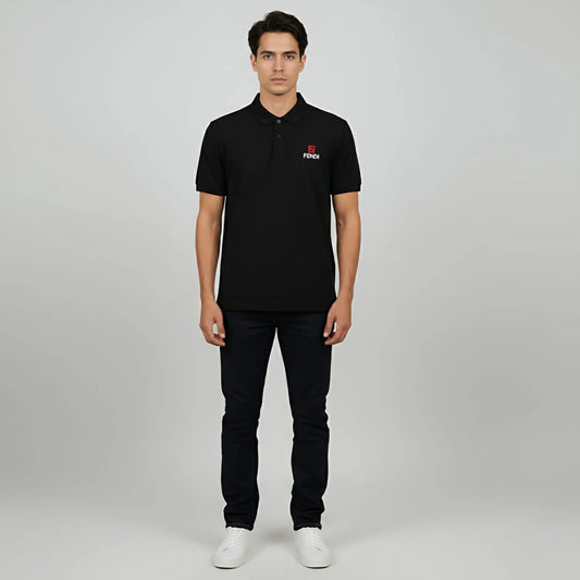 Black China Imported Short Sleeve T-Shirt