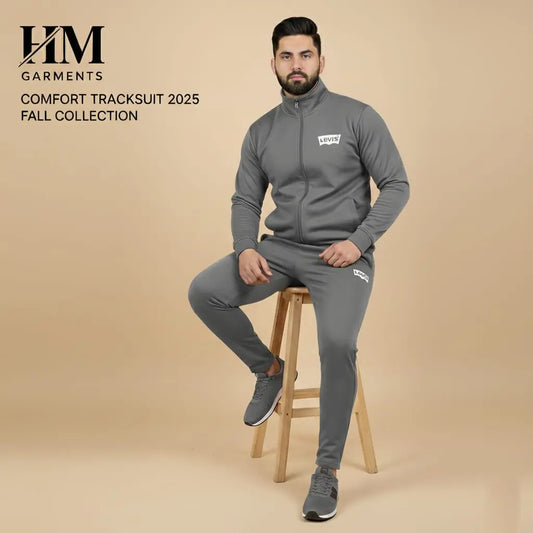 Gray China Imported Scuba 4way Tracksuit
