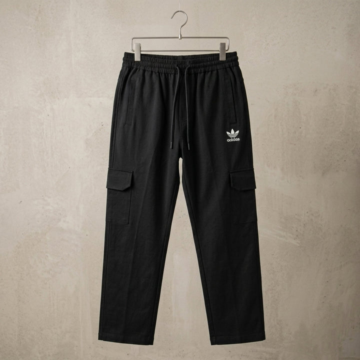 Premium Poly-Cotton Woven Terry Cargo Trousers for Men | HM Store
