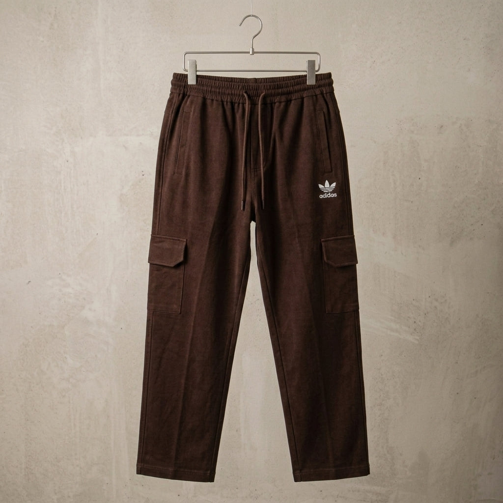 Premium Poly-Cotton Woven Terry Cargo Trousers for Men | HM Store