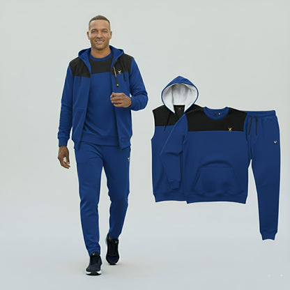 Micro Fleece Three Piece (Sweat Shirt, Jacket , Trouser) Tracksuit