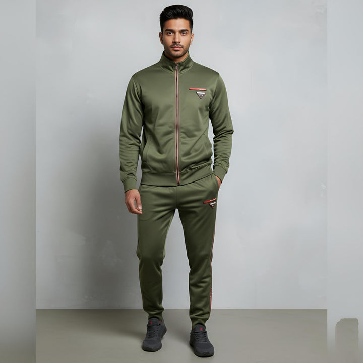 Men's Premium Gym Tracksuit - Royal Blue, Olive, Gray | HM Garments Store