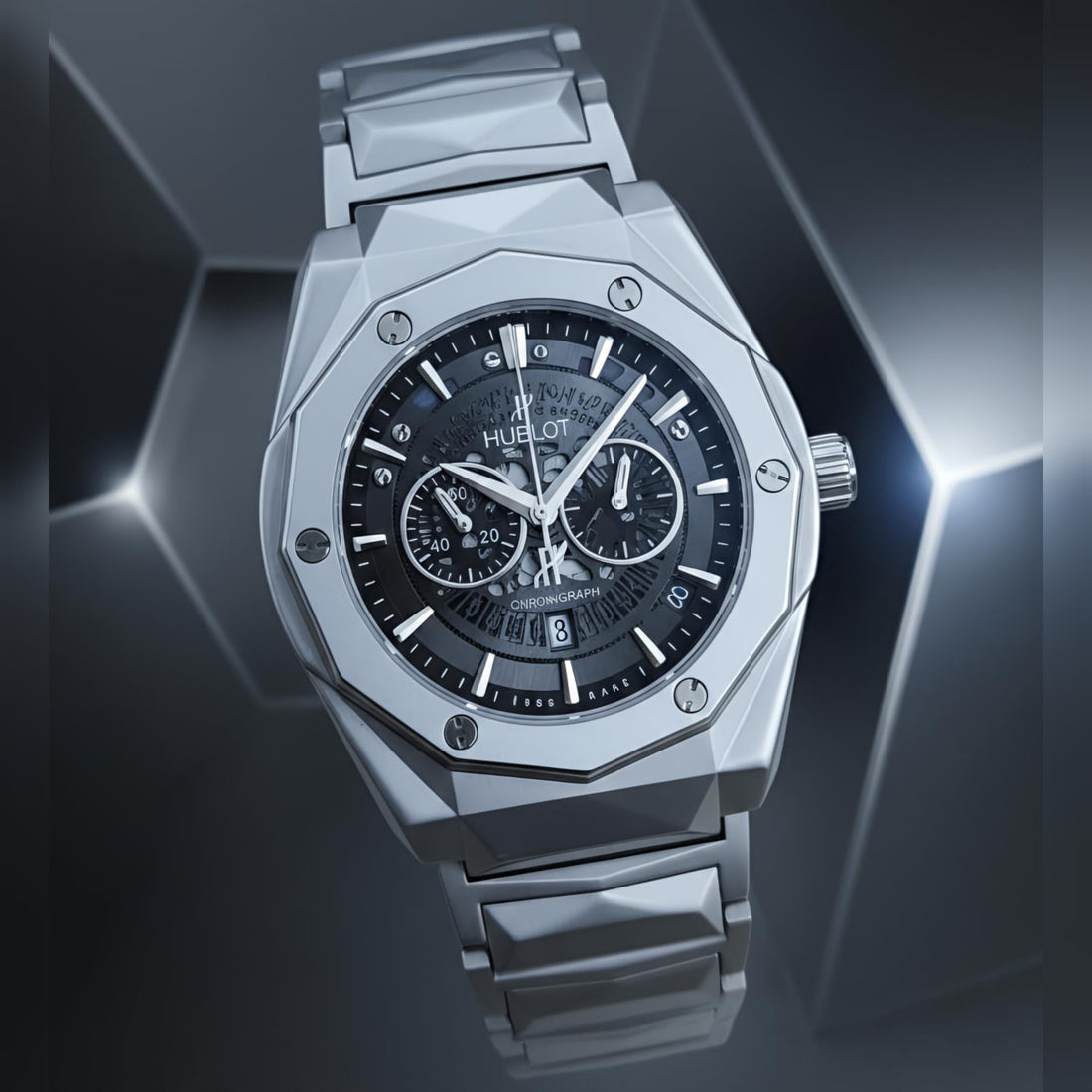 Diamond Cut Luxury Watch - Premium First Copy HB (3 Colors) | HM Garments