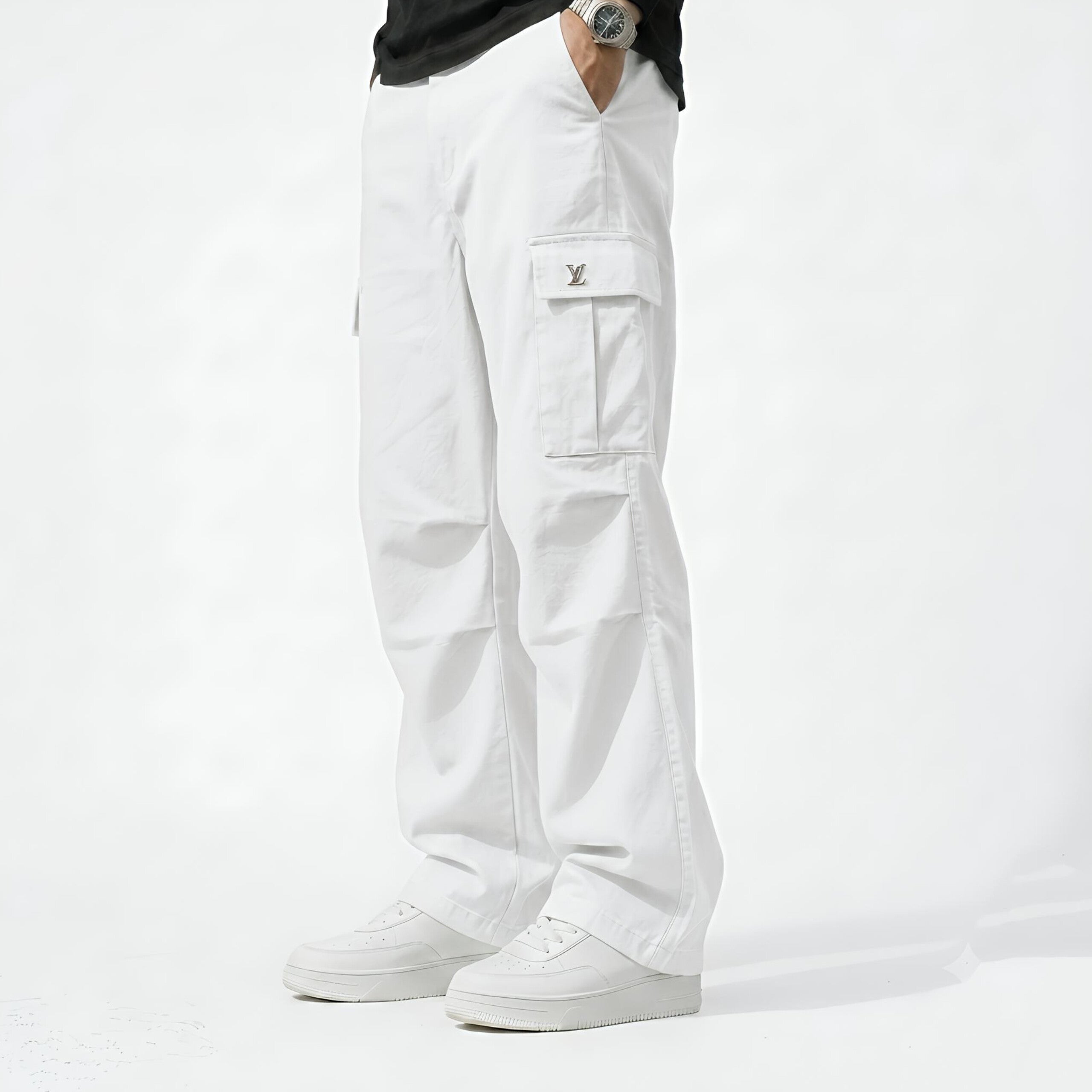 Premium Cotton Polyester Baggy Cargo Trousers for Men | HM Store (Copy)