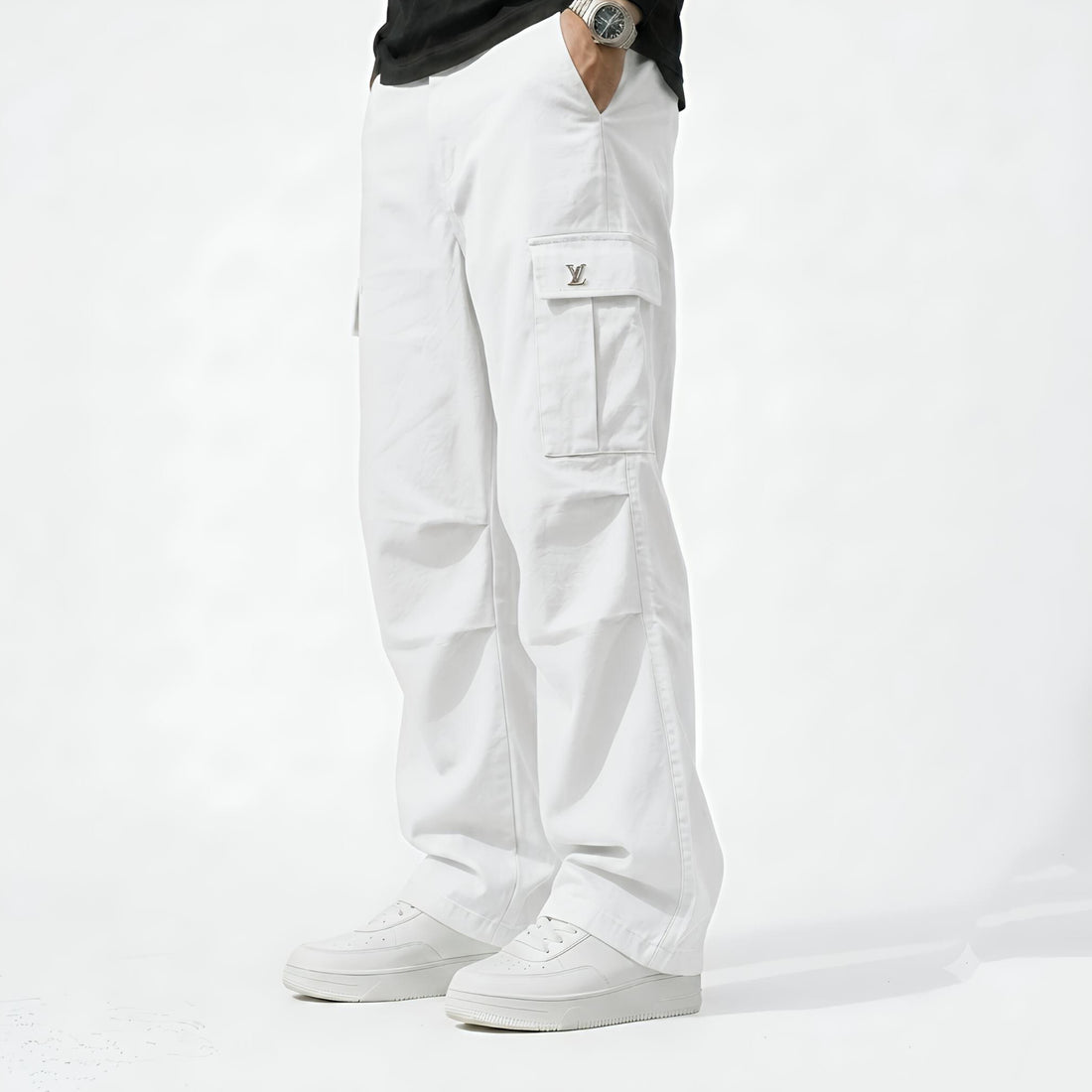 Premium Cotton Polyester Baggy Cargo Trousers for Men | HM Store (Copy)