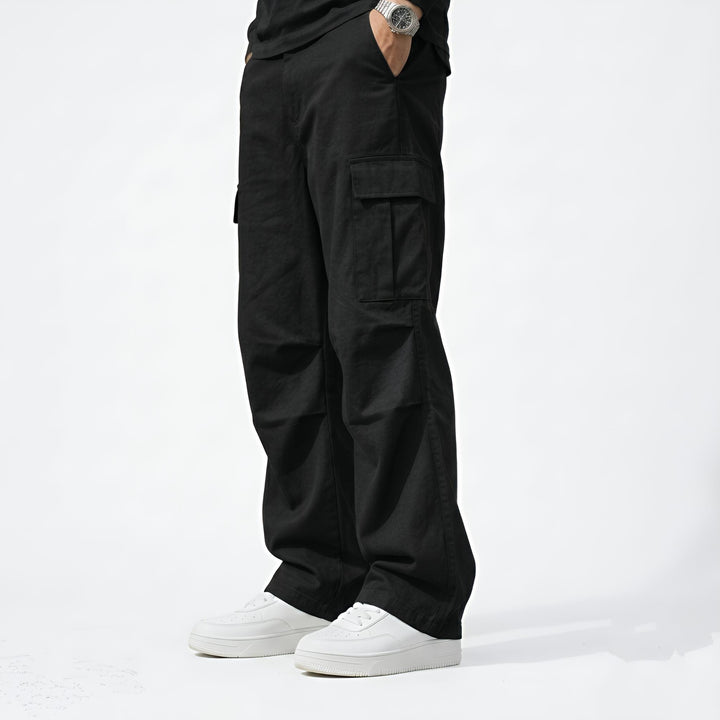Premium Cotton Polyester Baggy Cargo Trousers for Men | HM Store (Copy)