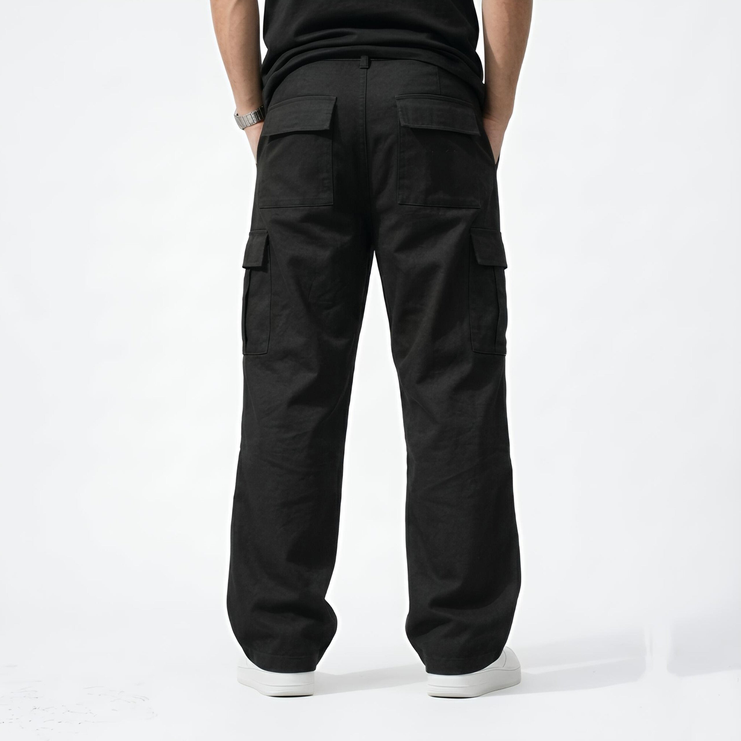 Premium Cotton Polyester Baggy Cargo Trousers for Men | HM Store (Copy)