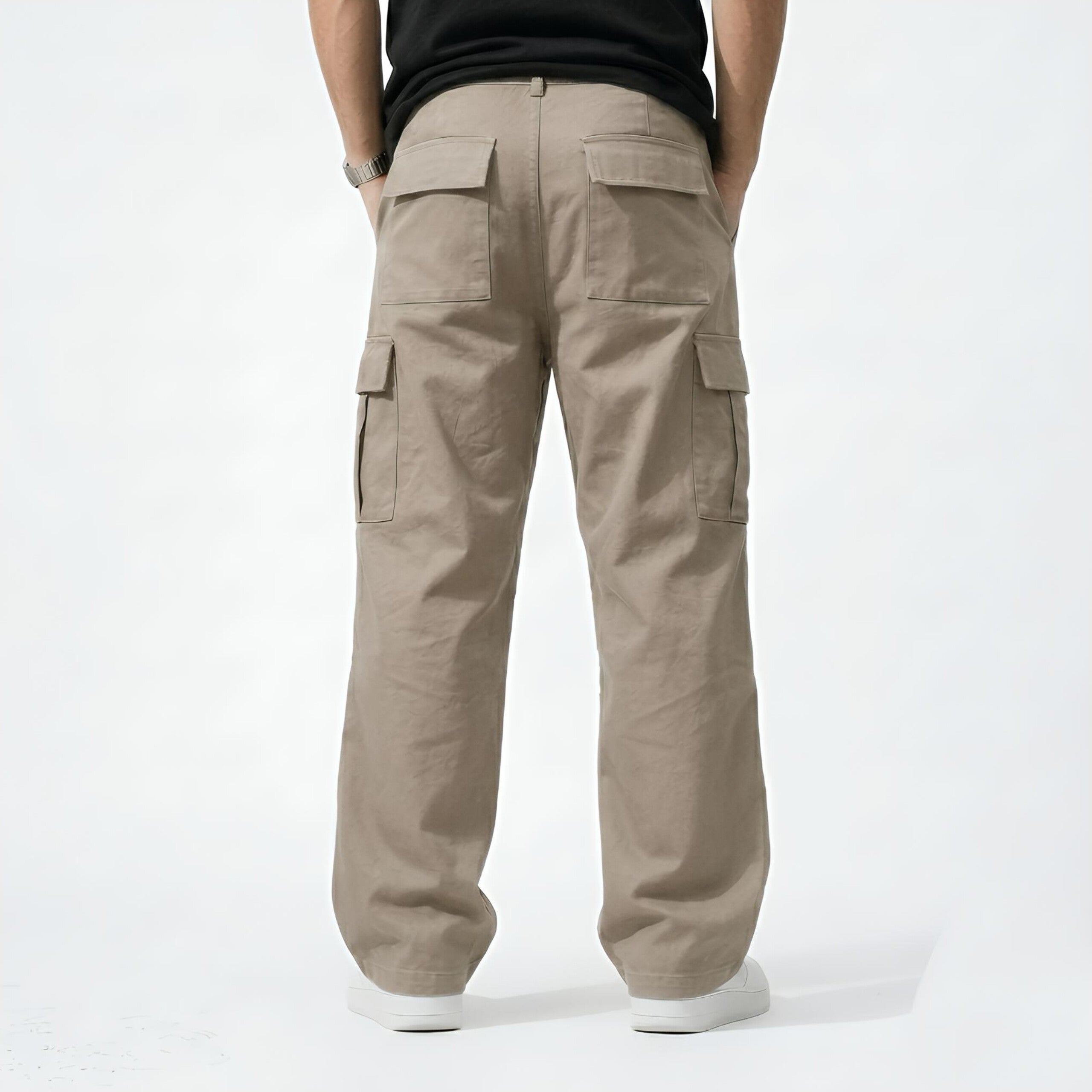 Premium Cotton Polyester Baggy Cargo Trousers for Men | HM Store (Copy)