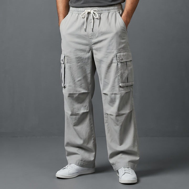 Premium Cotton Polyester Baggy Cargo Trousers for Men | HM Store