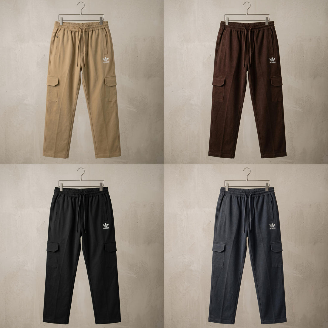 Premium Poly-Cotton Woven Terry Cargo Trousers for Men | HM Store