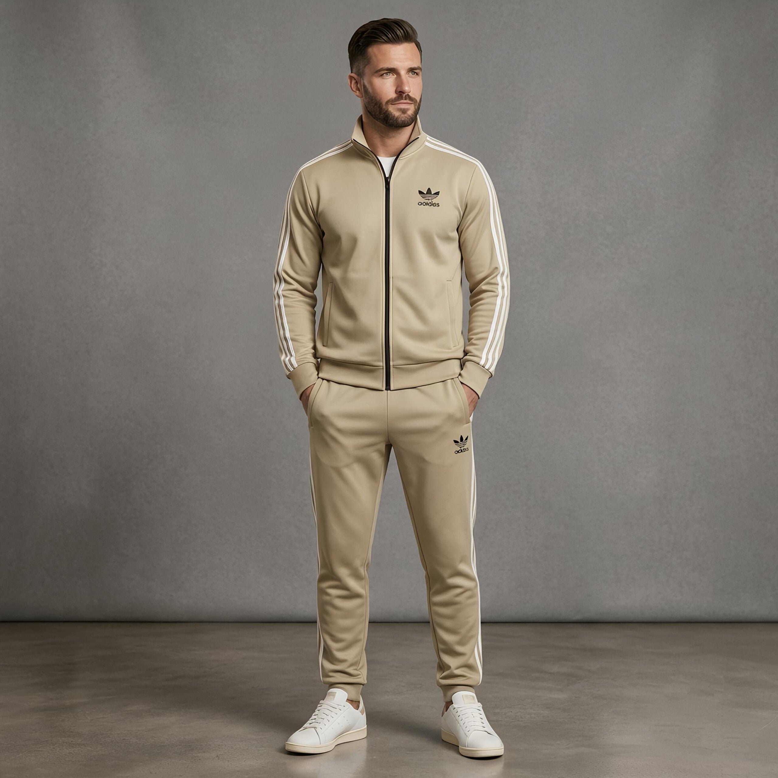 Premium Wrinkle-Free China Imported 3-Stripes Scuba Tracksuit