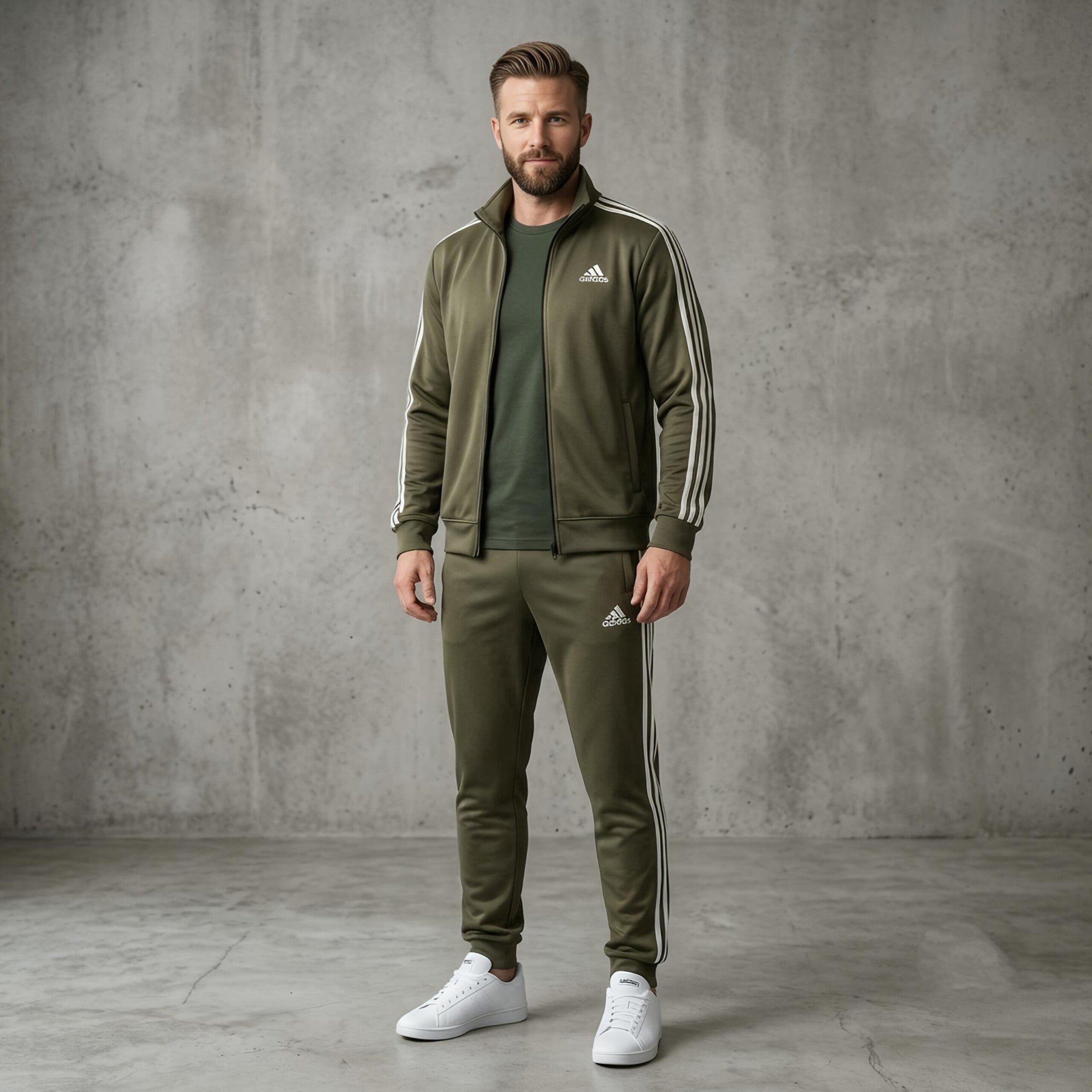 Premium Wrinkle-Free China Imported 3-Stripes Scuba Tracksuit
