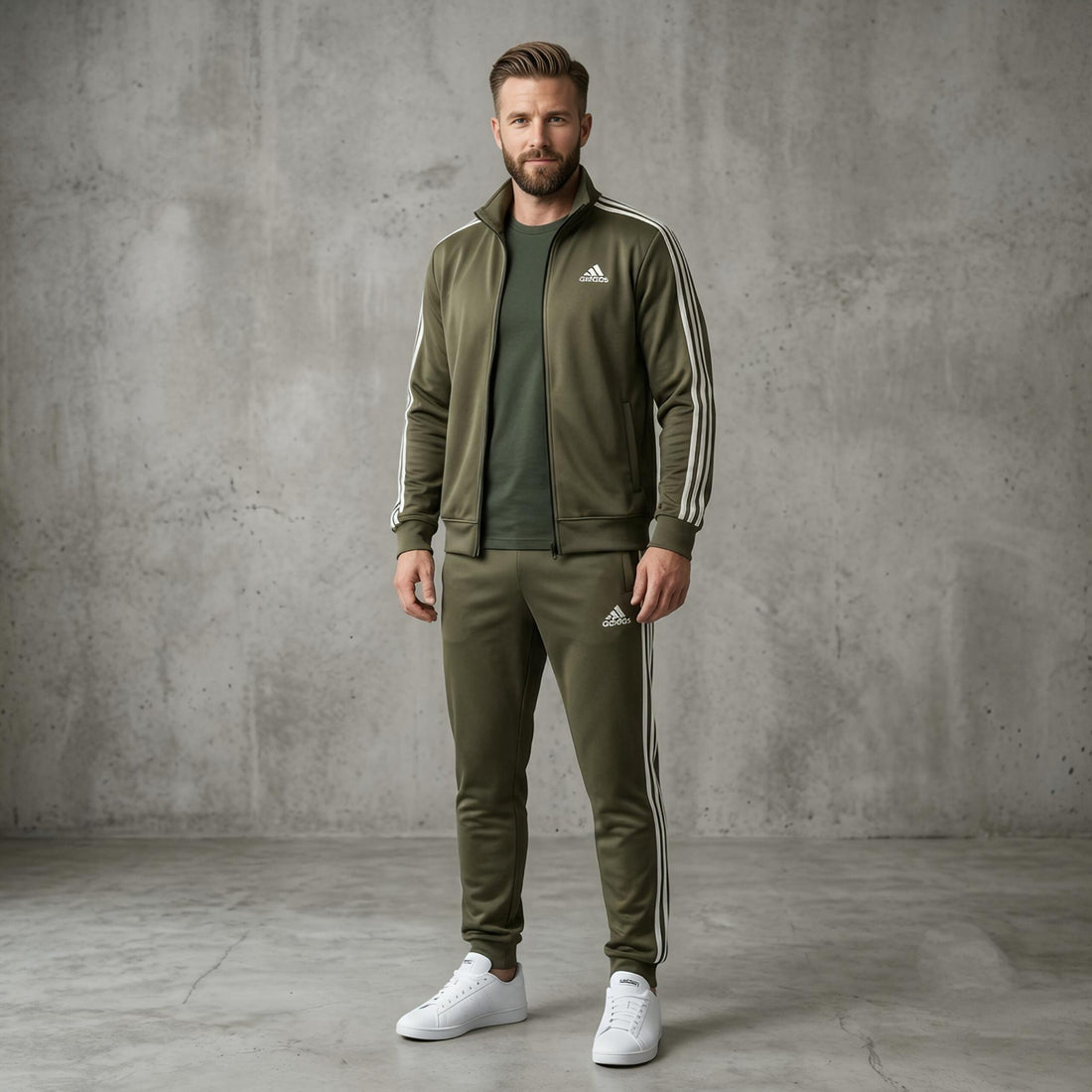 Premium Wrinkle-Free China Imported 3-Stripes Scuba Tracksuit