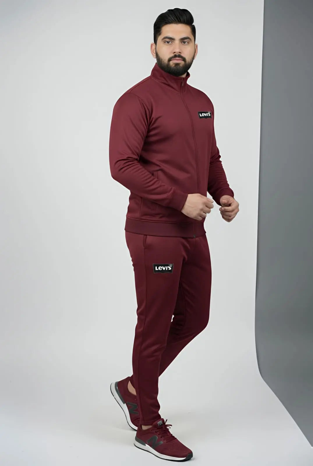Maroon China Imported Scuba 4way Tracksuit 2