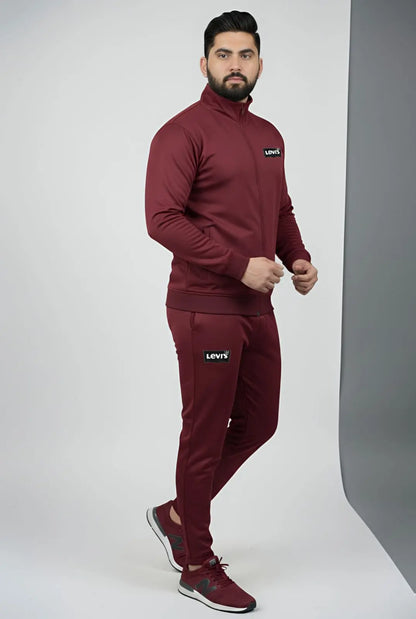 Maroon China Imported Scuba 4way Tracksuit 2