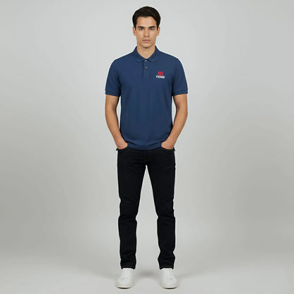 Navy Blue China Imported Short Sleeve T-Shirt