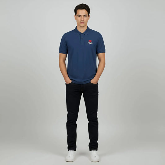 Navy Blue China Imported Short Sleeve T-Shirt