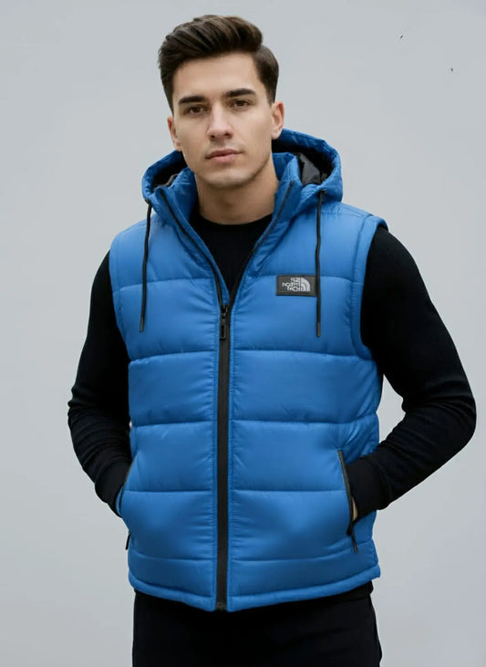 Royal Blue Puffer Jacket for Men