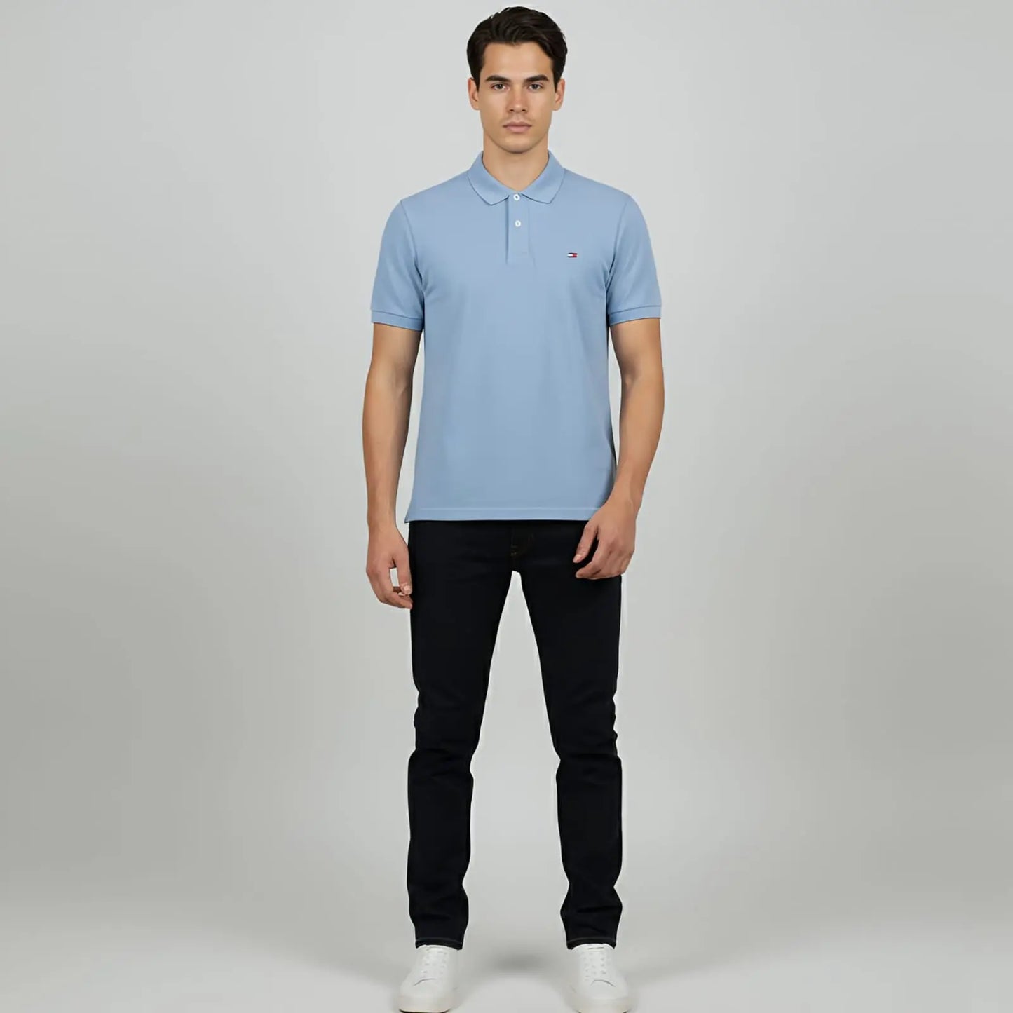 Sky Blue China Imported Short Sleeve T-Shirt