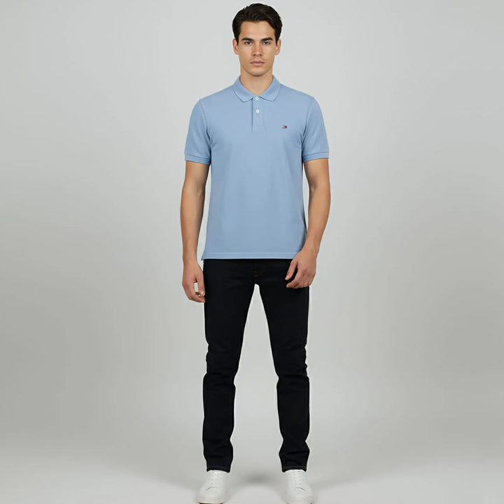 Sky Blue China Imported Short Sleeve T-Shirt