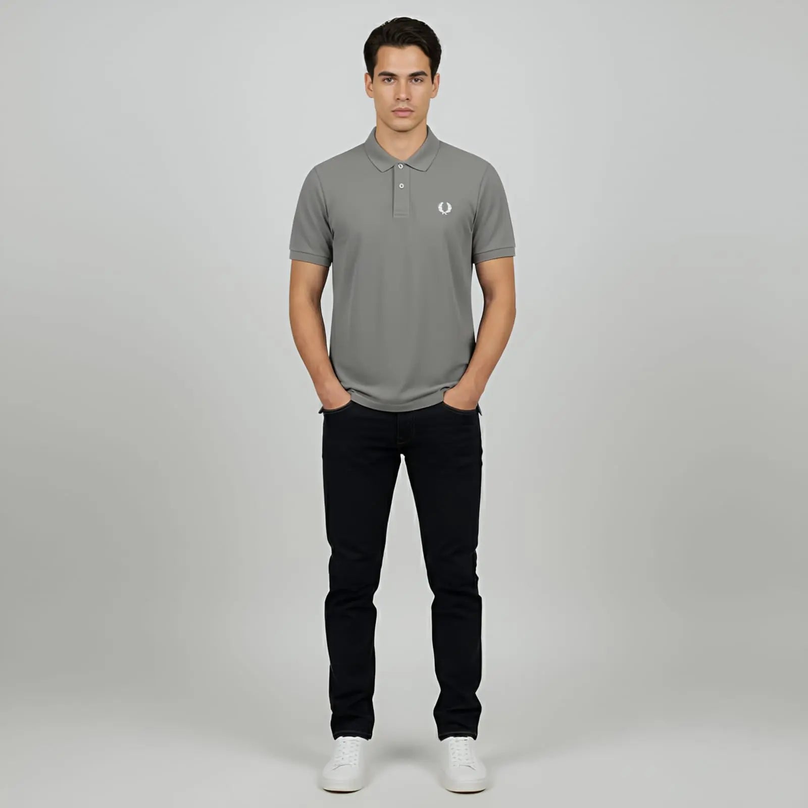 Stone Grey China Imported Short Sleeve T-Shirt