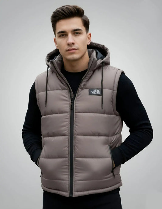 Stone Grey Puffer Jacket
