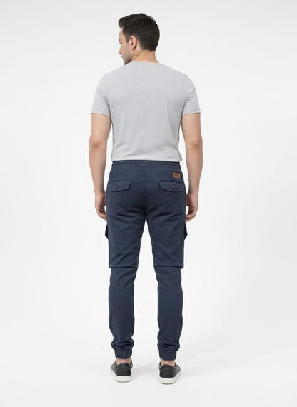 Navy Blue 8 Pockets Imported China Man Cargo Pant