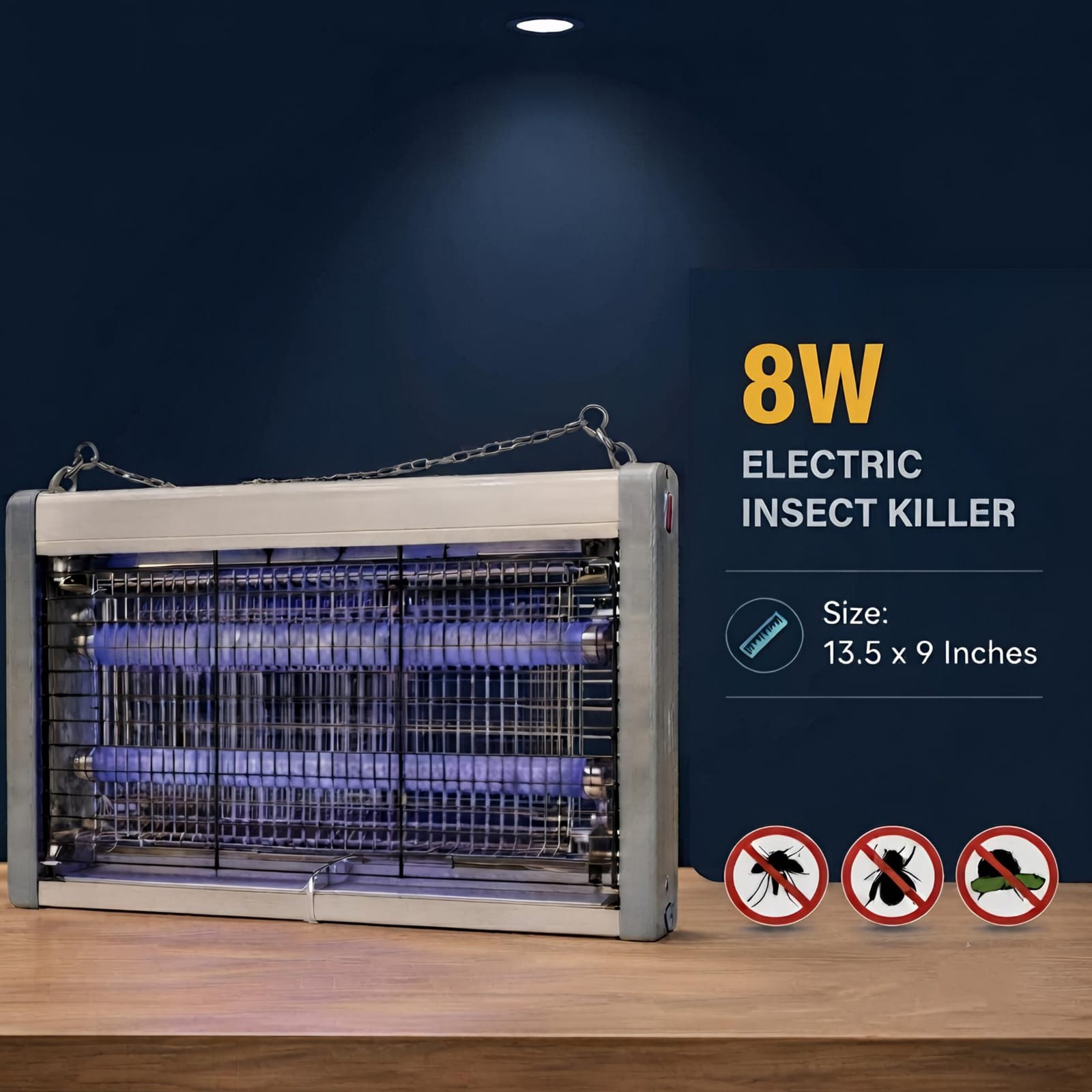 Electric UV Mosquito and Insect Killer Machine | Silent, Safe & Chemical-Free Bug Catcher (6W, 8W, 10W)