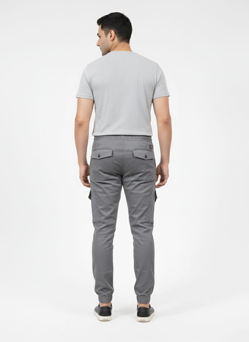Gray 8 Pockets Imported China Man Cargo Pant