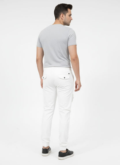 White 8 Pockets Imported China Man Cargo Pant