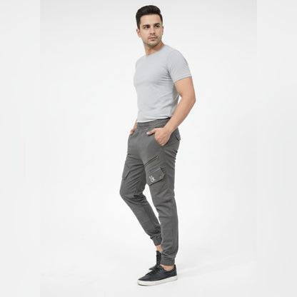 Gray 8 Pockets Imported China Man Cargo Pant