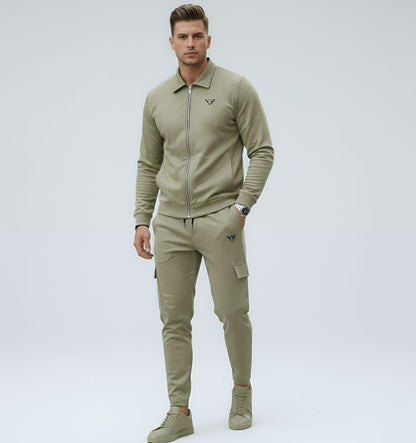 Light Olive Suede Scuba China imported Tracksuit HM Garments