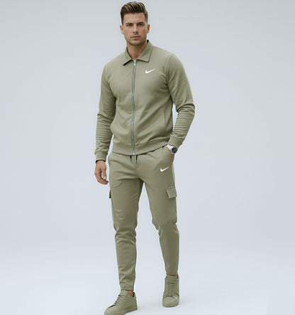 Suede Scuba China imported Tracksuit Light Olive-320 GSM HM Garments