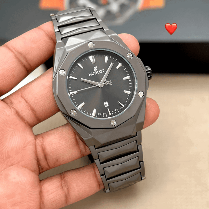 Premium Stainless Steel Classic Fusion HB Inspired  Watch -  (3 Colors)