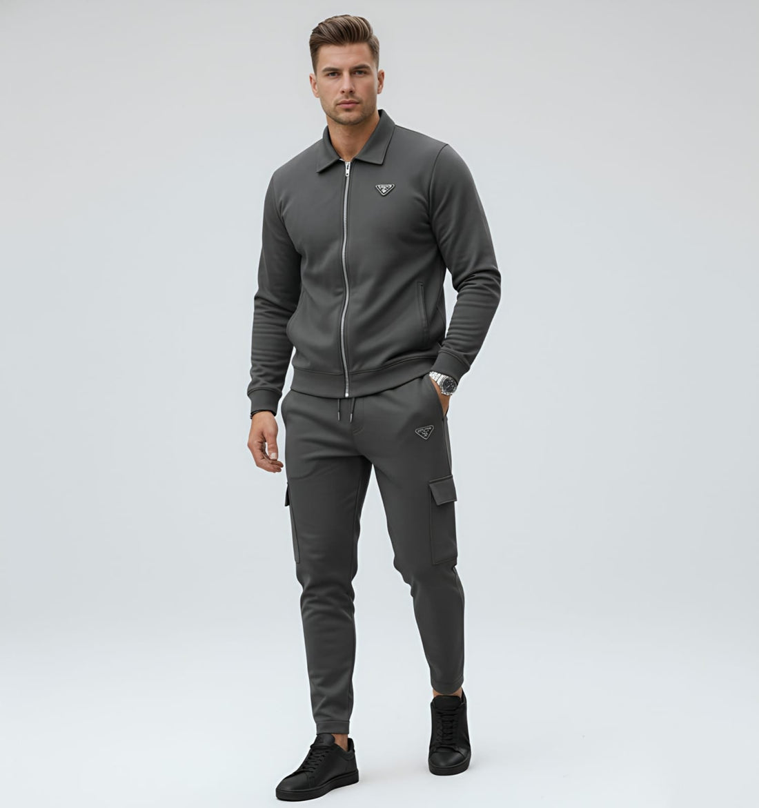 Suede Scuba China imported Tracksuit-320 GSM. HM Garments